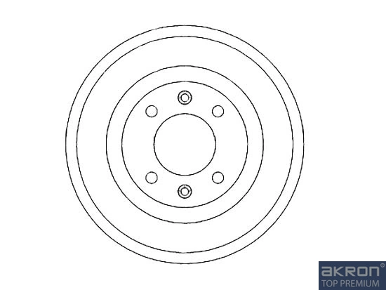 Tambor de freno trasero Peugeot 406  (8E, F)