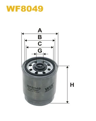Filtro de combustible BG1533 PBR