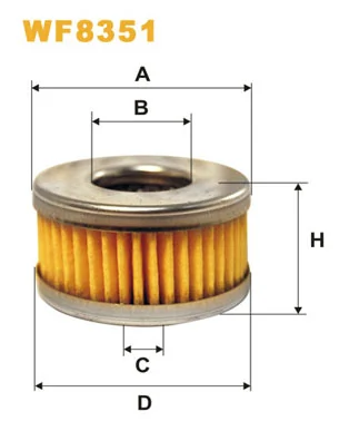 Filtro de combustible WIX WF8351