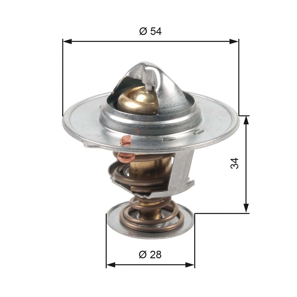 Termostato de agua para Hyundai Sonata V NF