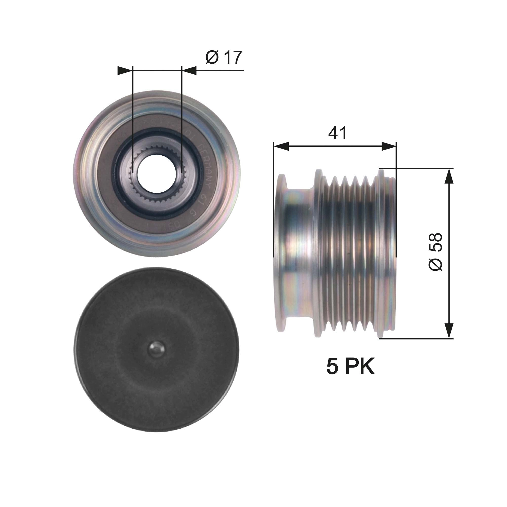 Rueda libre alternador  para Volvo XC90  