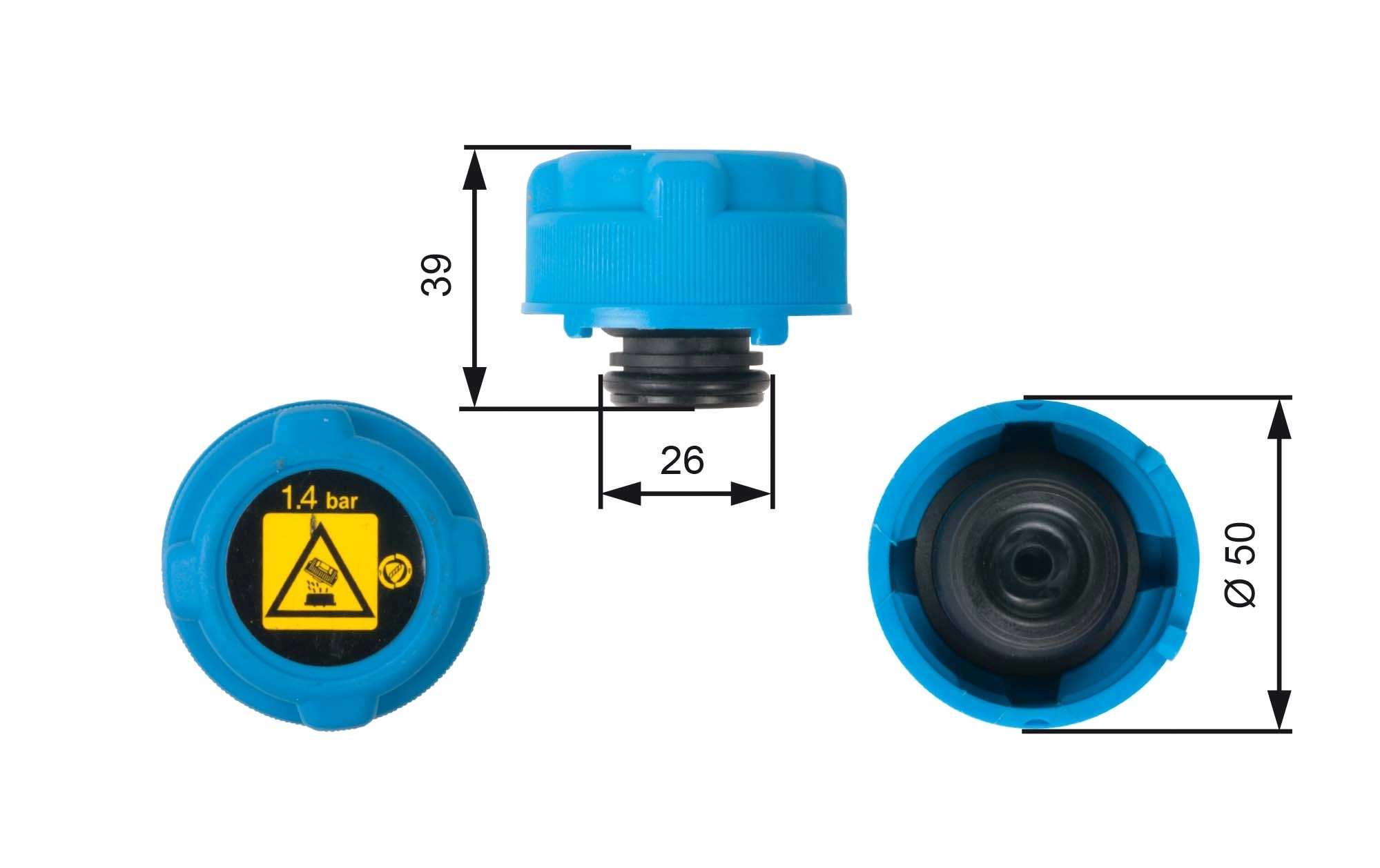 Tapon liquido refrigerante Mahle Original CRB102000S precio, desde 3,60 EUR