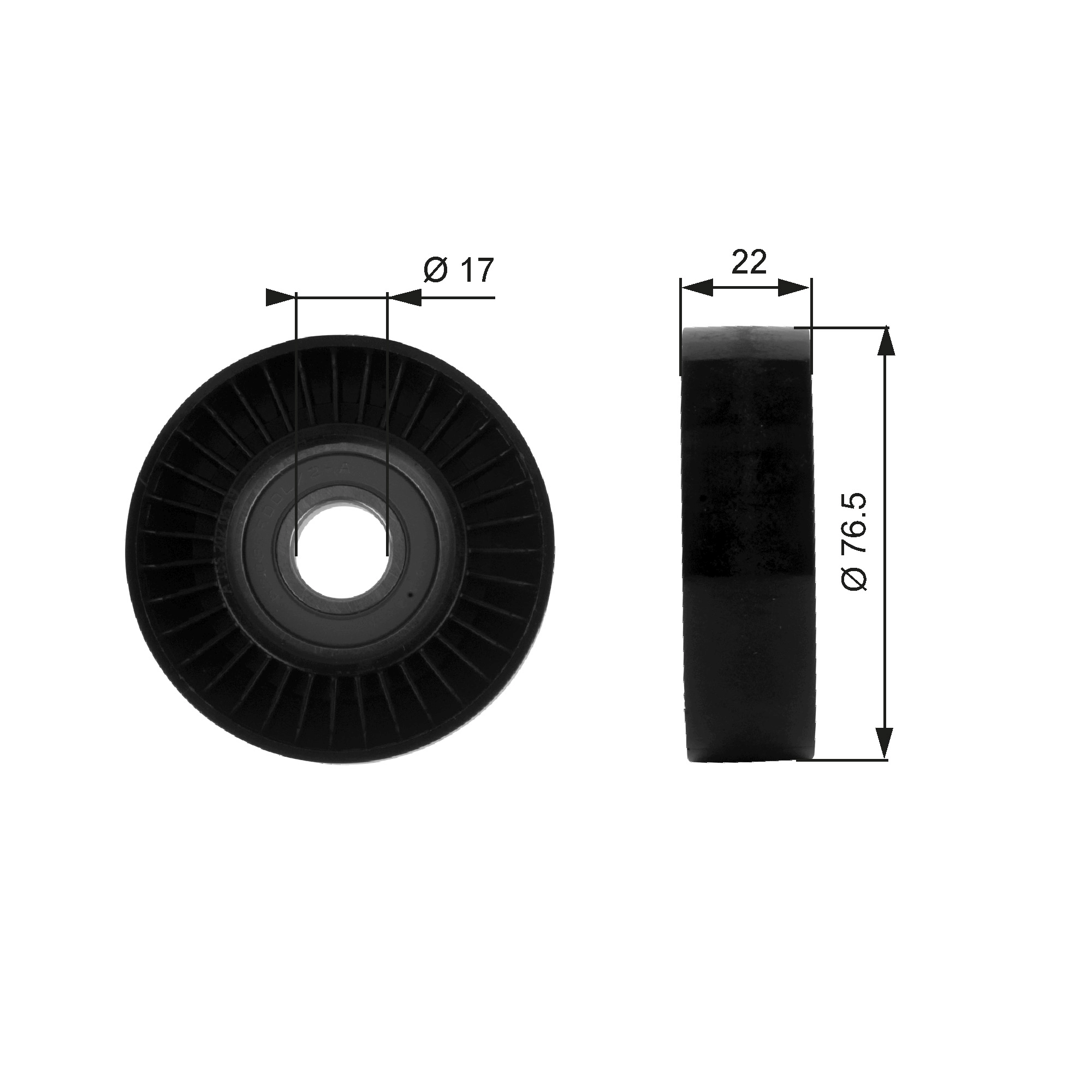 Polea tensora para Mercedes A  W169