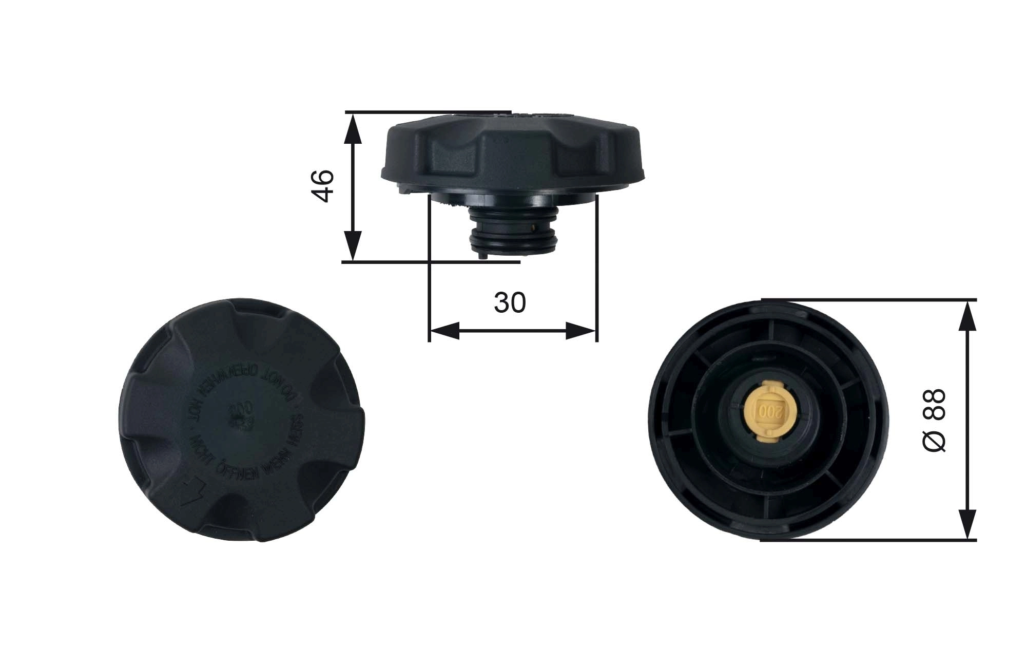 Tapón depósito de refrigerante para BMW 3 E46