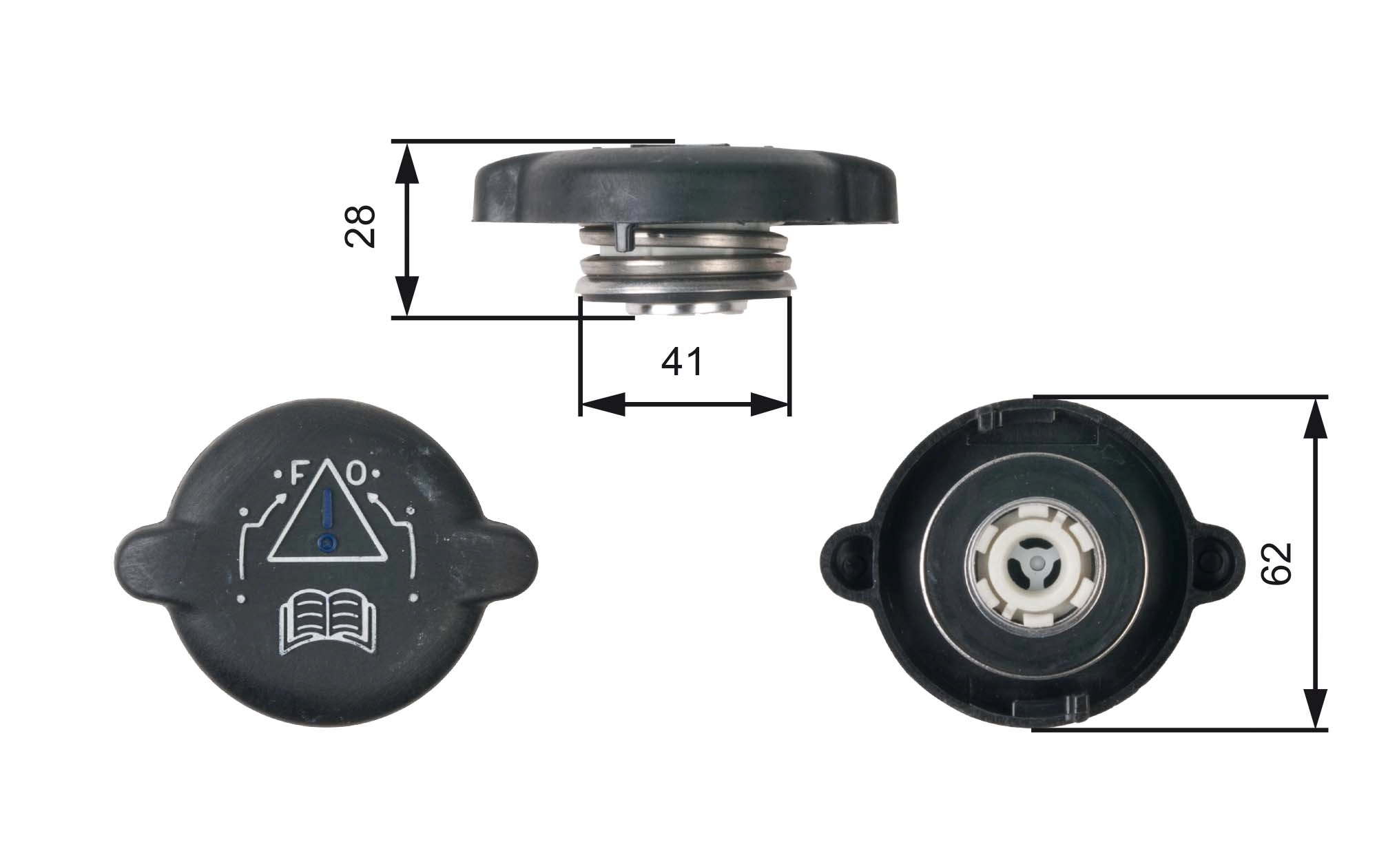Tapón depósito de refrigerante A2206 Polcar