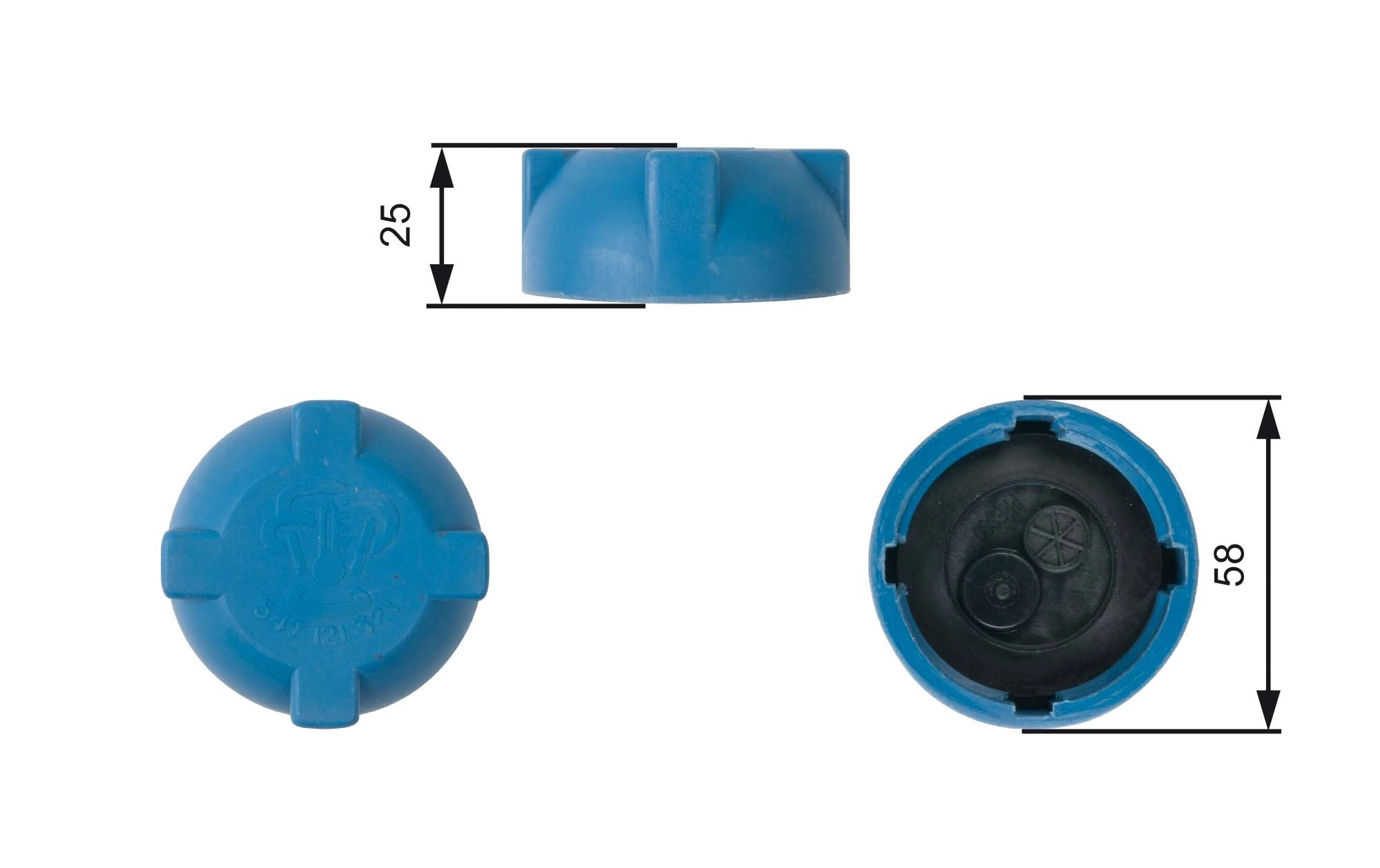 Tapa de depósito de agua Volkswagen Jetta I