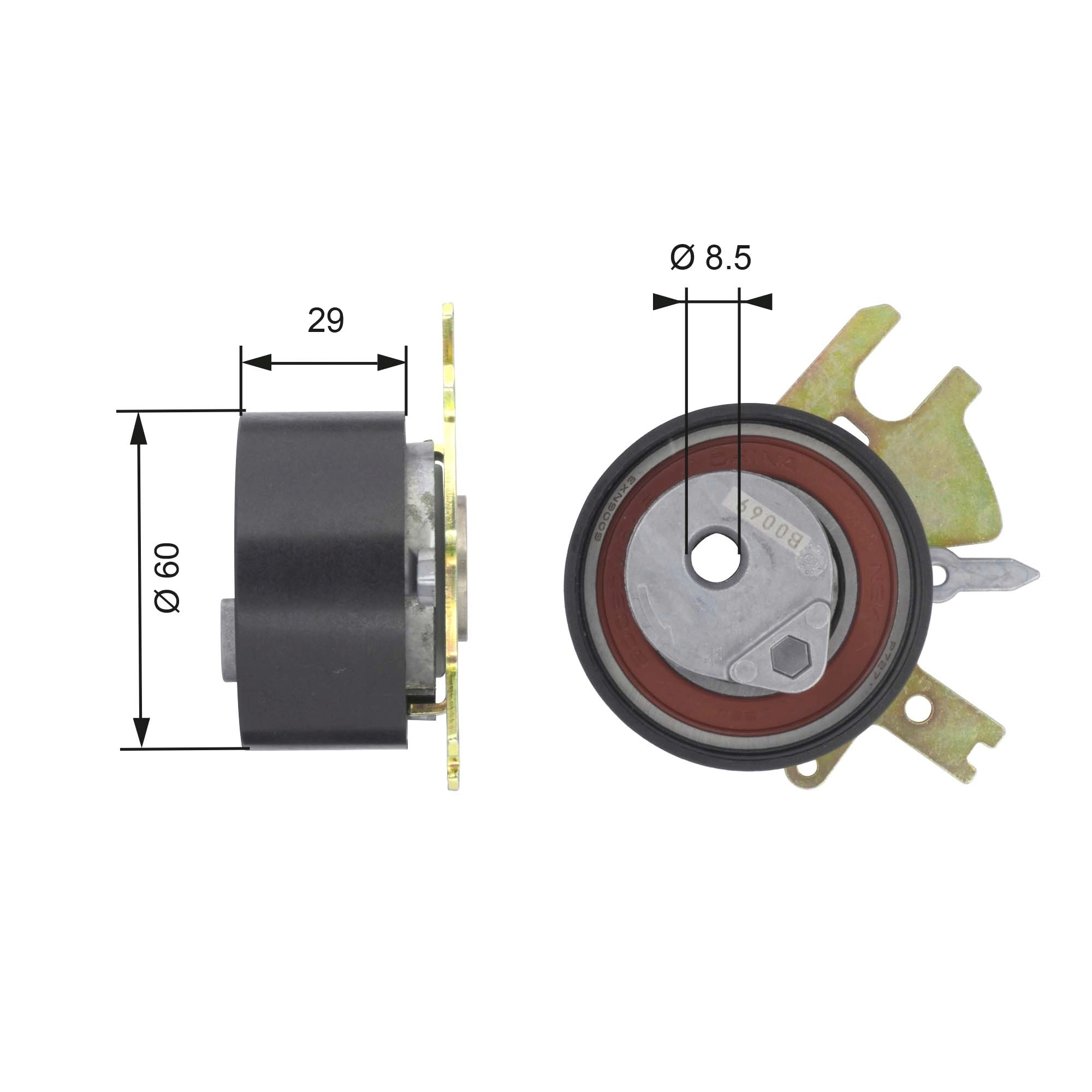 Rodillo de cadena para Ford Kuga I CBV