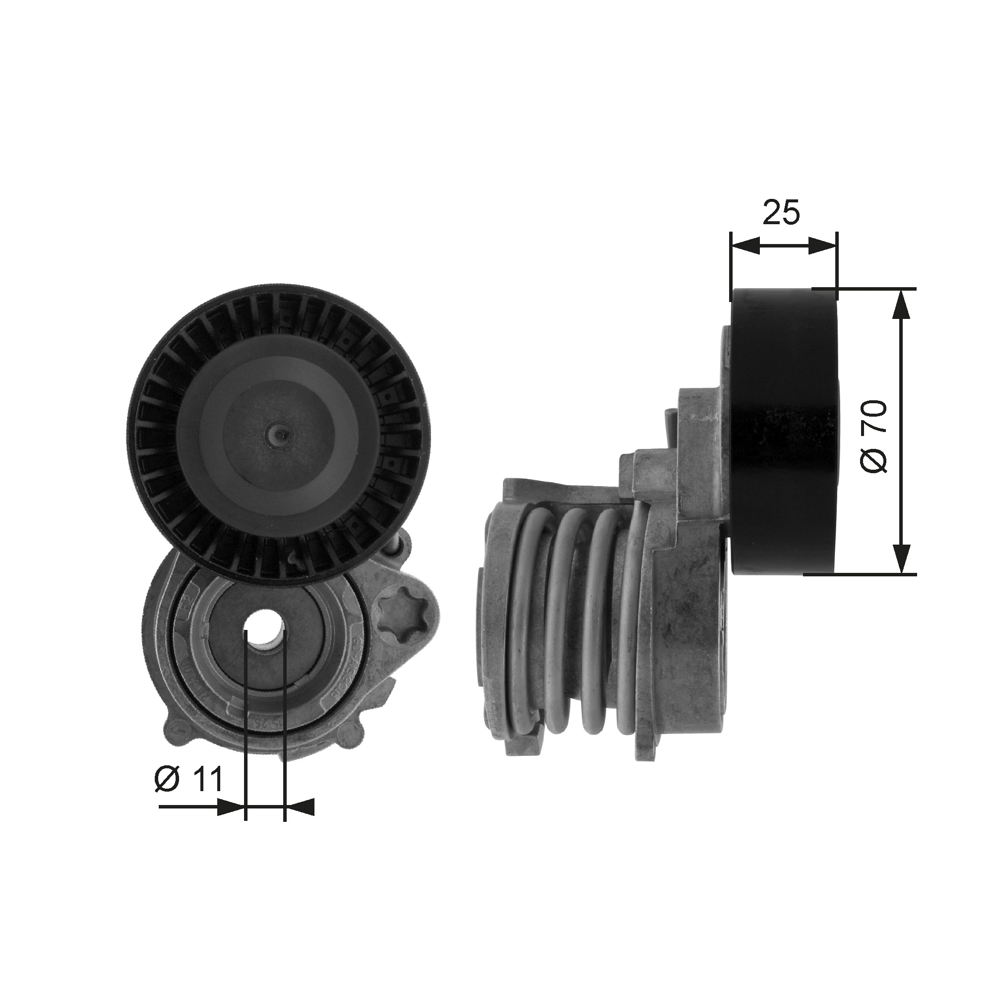  Tensor de correa poli V BMW 3 