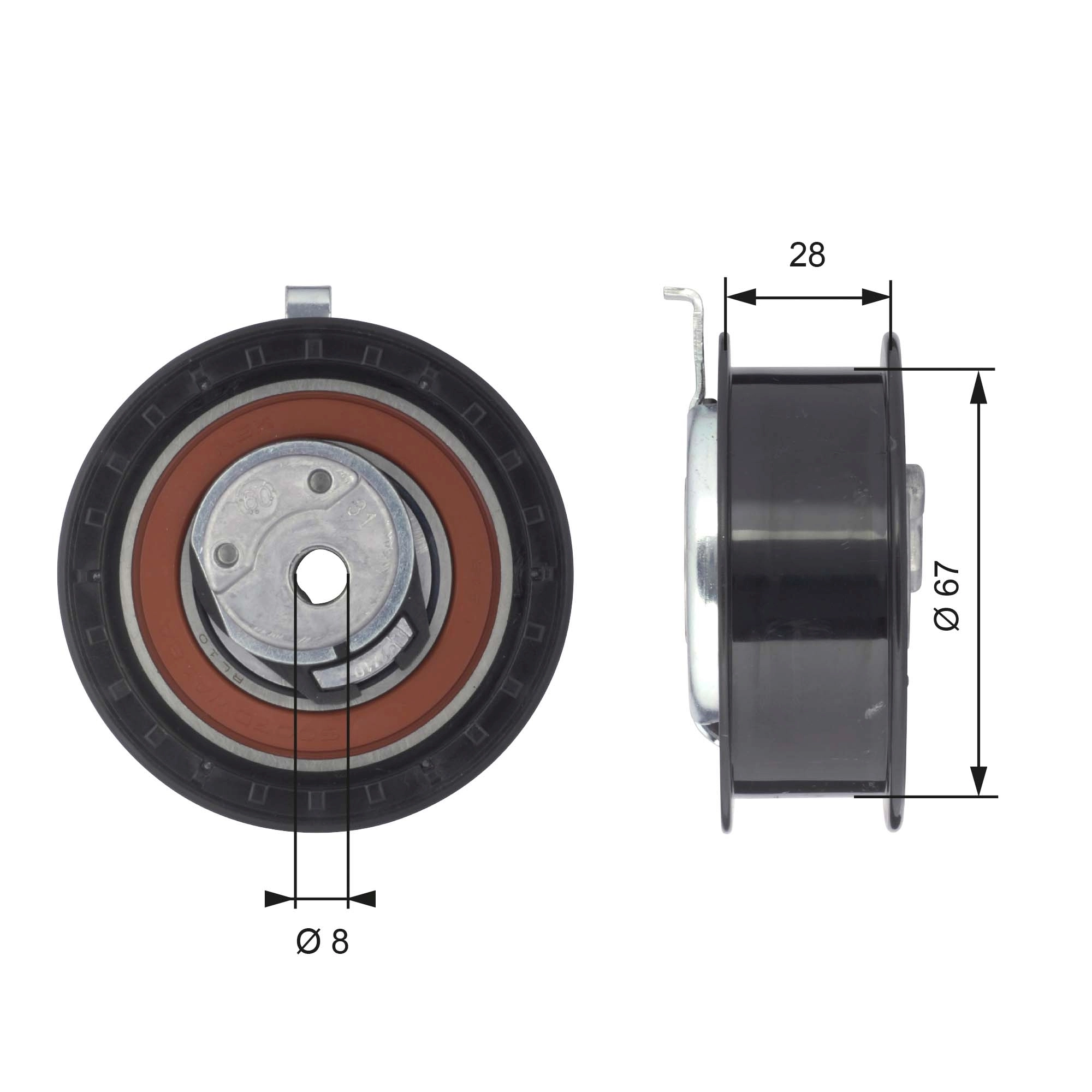Rodillo tensor cadena Felicia II hatchback (1998-2001) original desde 33,38 €