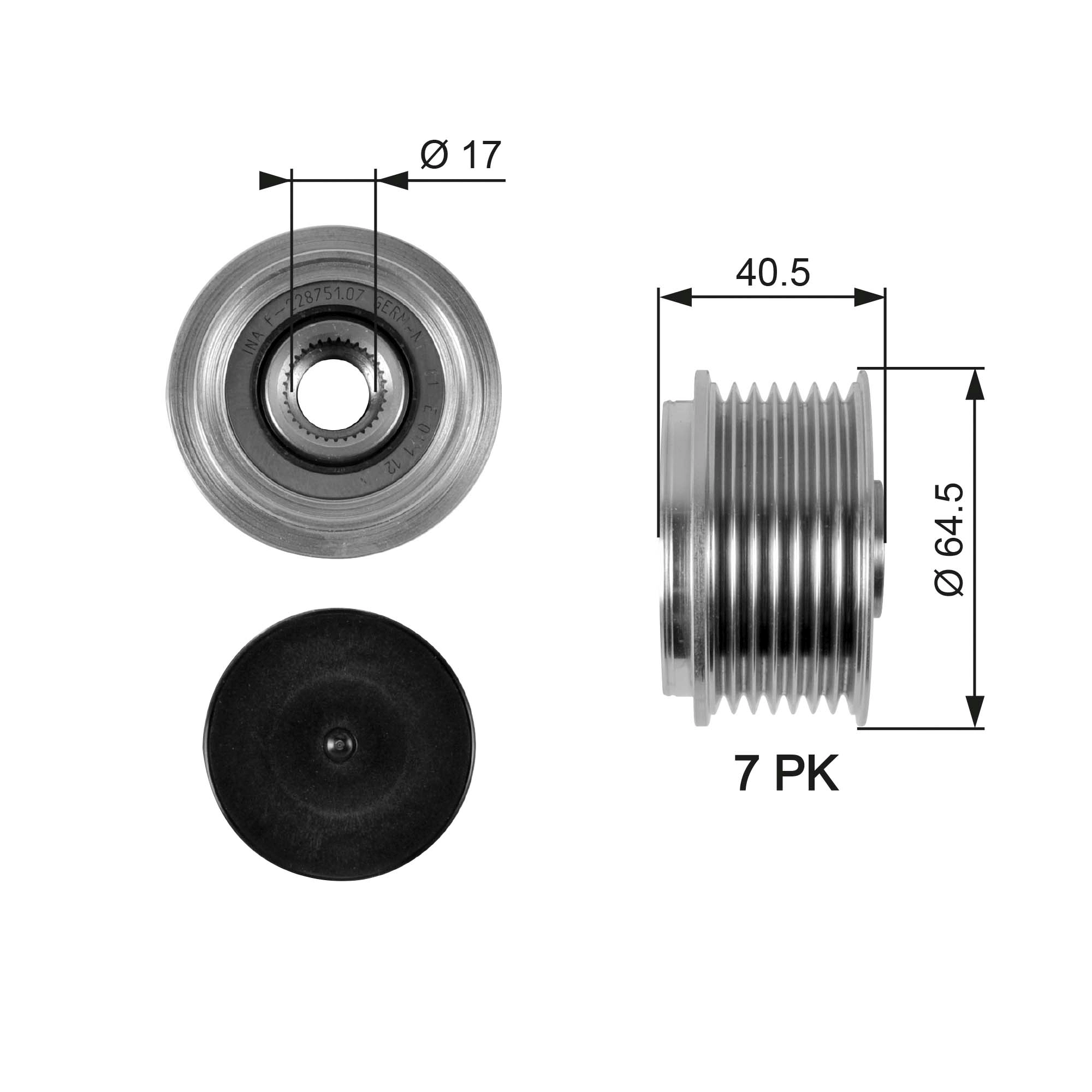 Polea del alternador 23100A084A DONGFENG