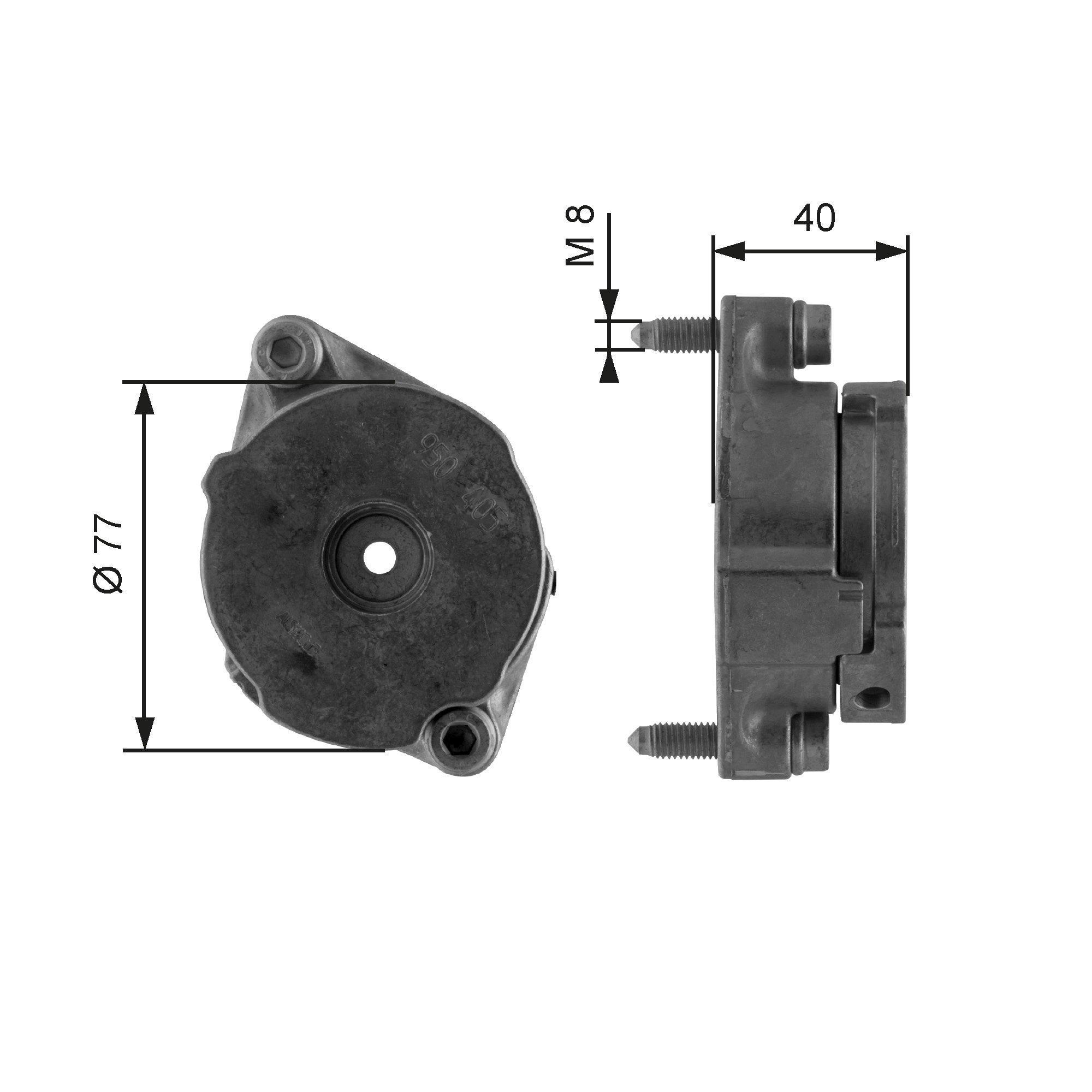 Tensor de correa de alternador para Seat Toledo I 1L