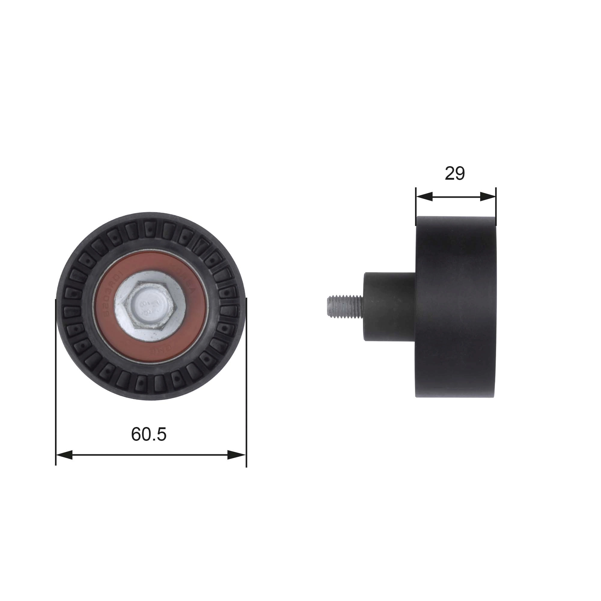 Polea tensora intermedio de correa dentada para Ford Mondeo II BFP