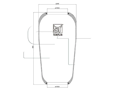Bolsa neumática del eje Continental/Siemens 916N1