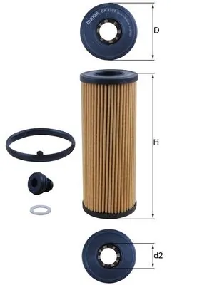 Comprar OX1351D Mahle Original Filtros de aceite