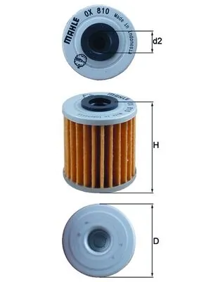 OX810 Mahle Original Filtro aceite