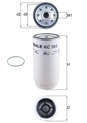 KC505D Mahle Original Filtro de gasolina