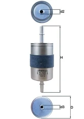 KL1055 Mahle Original Filtro de gasolina