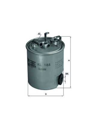 Filtro de combustible MAHLE KL188