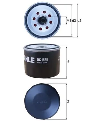 OC1565 Mahle Original Filtro aceite