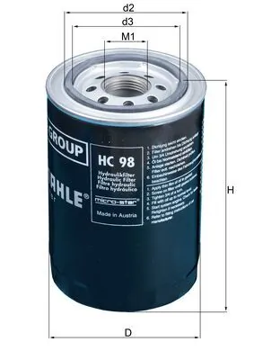 93157071 Iveco Filtro del sistema hidráulico