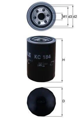 KC184 Mahle Original Filtro de gasolina