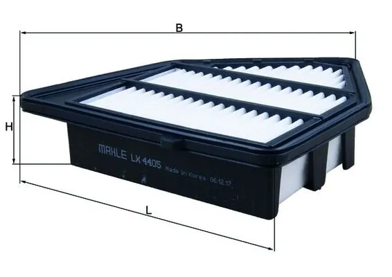 LX4405 Mahle Original Filtro de aire de motor