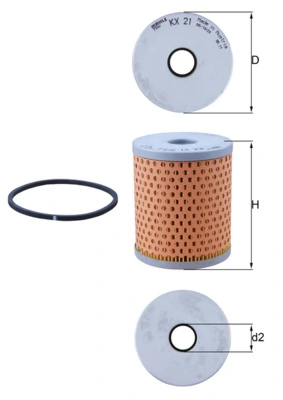 Comprar KX21 Mahle Original Filtro diesel