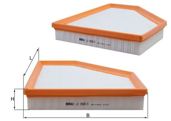 LX39853 Mahle Original Filtro de aire de motor