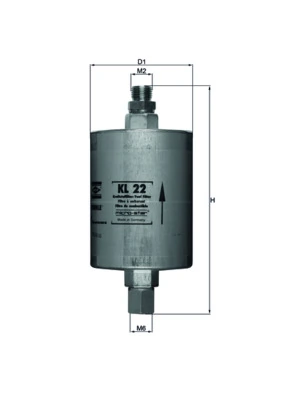 Filtro de combustible MAHLE KL22