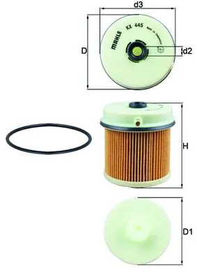KX445D Mahle Original