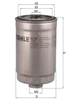 Filtro combustible Mahle Original KC181 precio, desde 8,74 EUR