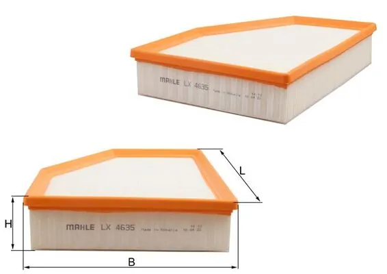 LX4635 Mahle Original Filtro de aire de motor