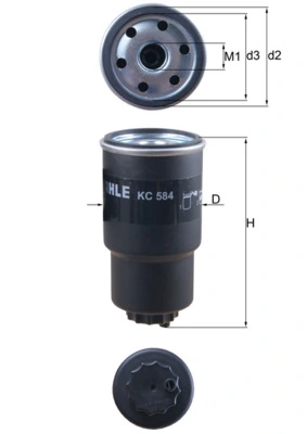 KC584 Mahle Original Filtro de gasolina