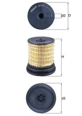 KX397 Mahle Original Filtro de gasolina