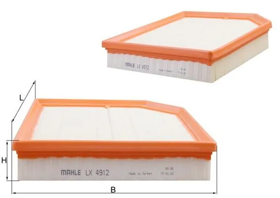 LX4912 Mahle Original Filtro de aire de la bomba de aire secundario