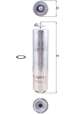 KL1694D Mahle Original Filtro de gasolina