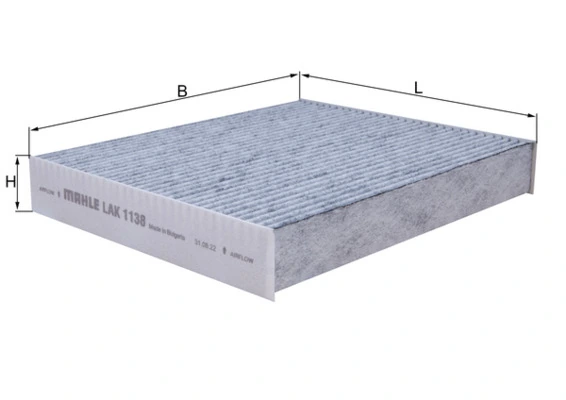 LAK1138 Mahle Original Filtro antipolen