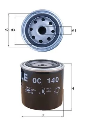 OC140 Mahle Original