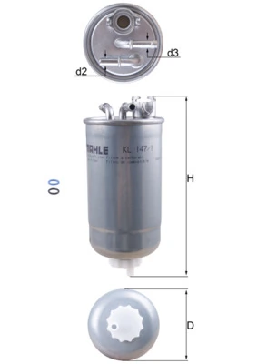KL1471D Mahle Original Filtro de gasolina