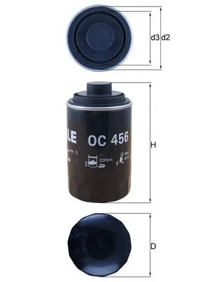 OC456 Mahle Original
