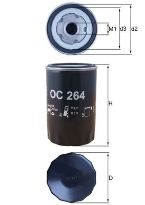 Precio del repuesto Filtro de aceite motor 100 sedán