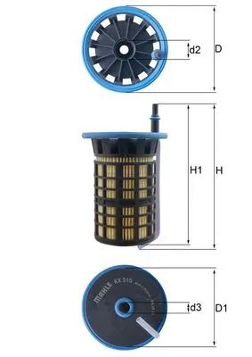 KX515 Mahle Original Filtro de gasolina