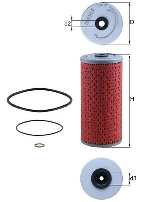 Filtro de aceite Mahle Original OX92D precio, desde 7,36 EUR