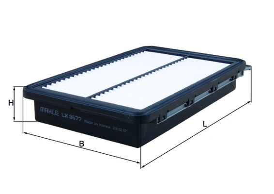 LX3677 Mahle Original Filtro de aire de motor