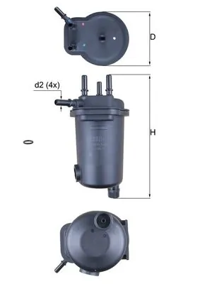 KL632D Mahle Original Filtro de gasolina