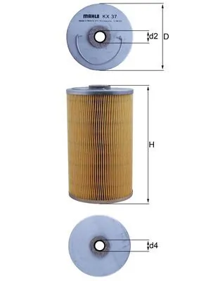 KX37 Mahle Original Filtro de gasolina