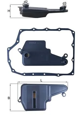 HX193D Mahle Original Filtro hidráulico transmisión automática