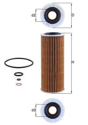 Filtro de aceite para BMW 3 E46