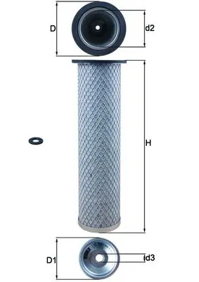 8015449 Iveco Filtro de aire de motor