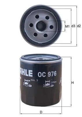 OC976 Mahle Original